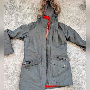 Columbia Interchange Omni-Heat 3-in-1 Parka Jacket Women’s Small Gray Ski/Winter